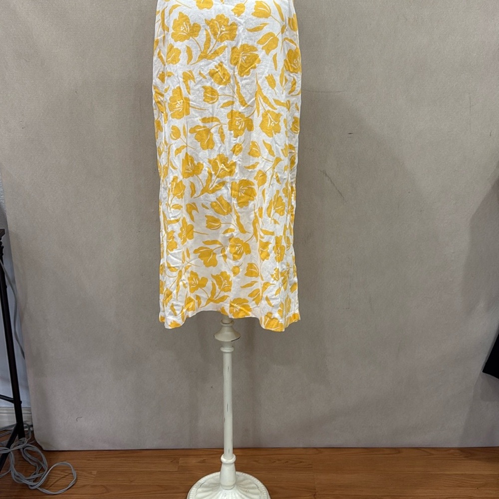 Old Navy Yellow and White Mini Dress